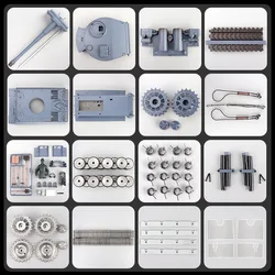 Henglong 3818 1/16 Model czołgu tygrysa Pełne akcesoria pojazdu Metalowa gąsienica Koło szosowe Podwozie Wahacz Pistolet Beczka Akcesoria