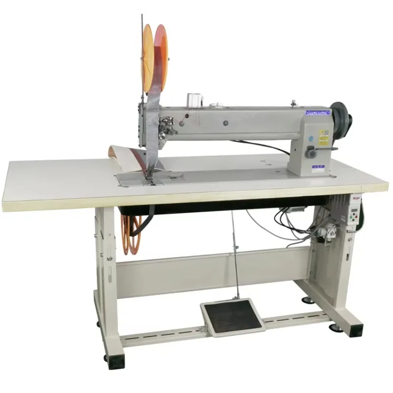 6620-25 635mm Customization Long Arm Compound Feed Walking Foot Flat Bed Double Needle Lockstitch Sewing Machine for Heavy Duty