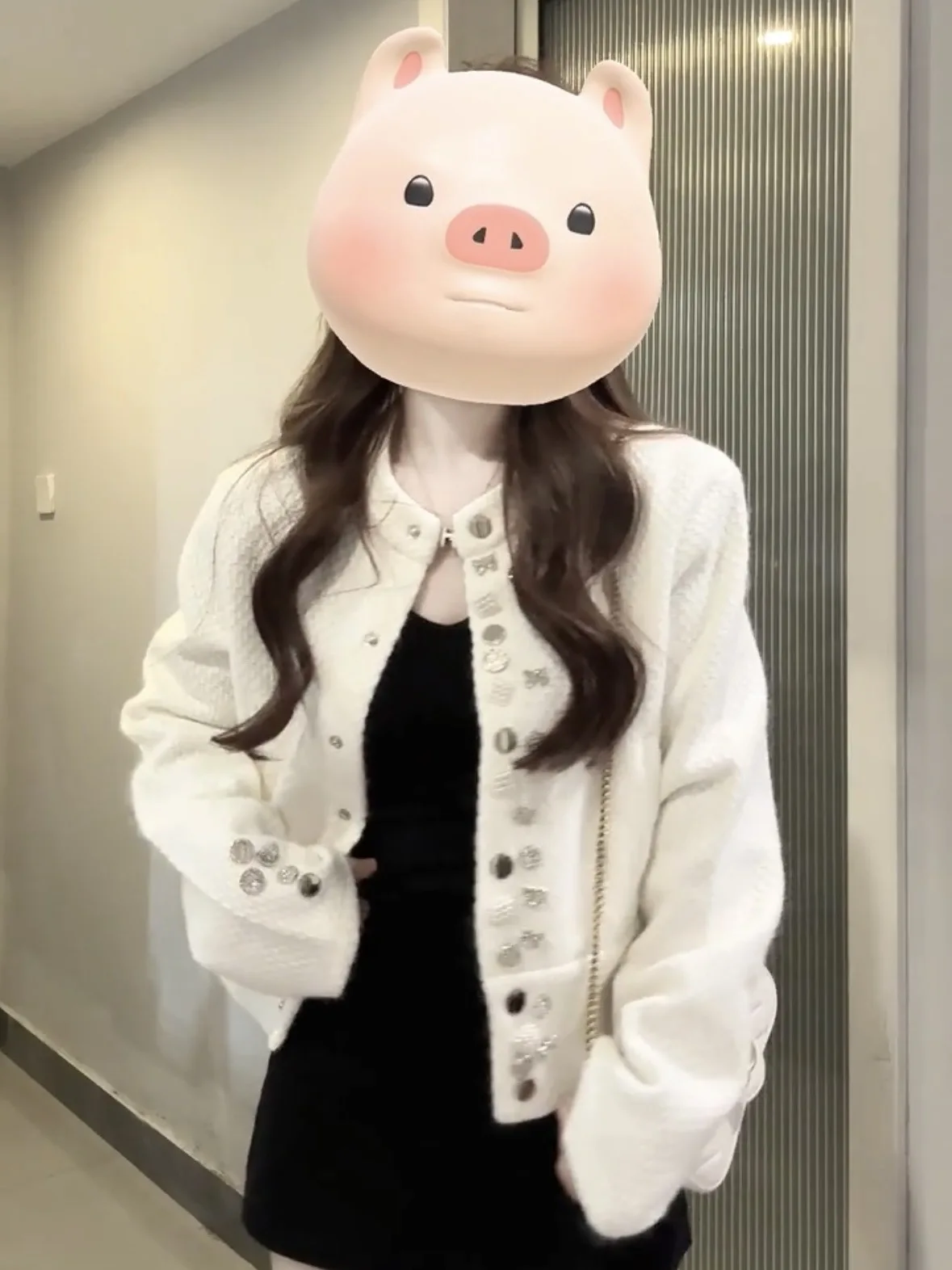 

Women'S Short Oversize Jackets Patchwork Quilted Trendy Trend Age-Reducing Girlish Furry Adjustable Button-Up Ulzzang Floral