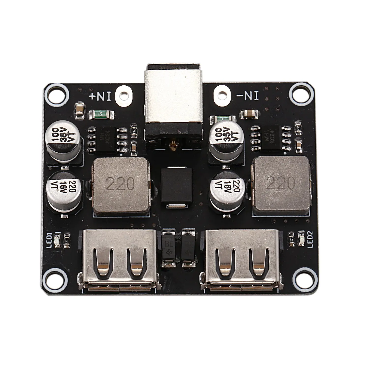 A59E 2 Channel Usb Qc3.0 Qc2.0 Dc-Dc Converter Charging Module 6-32V 9V 12V 24V To Fast Quick Charger Circuit Board 3V 5V 12V