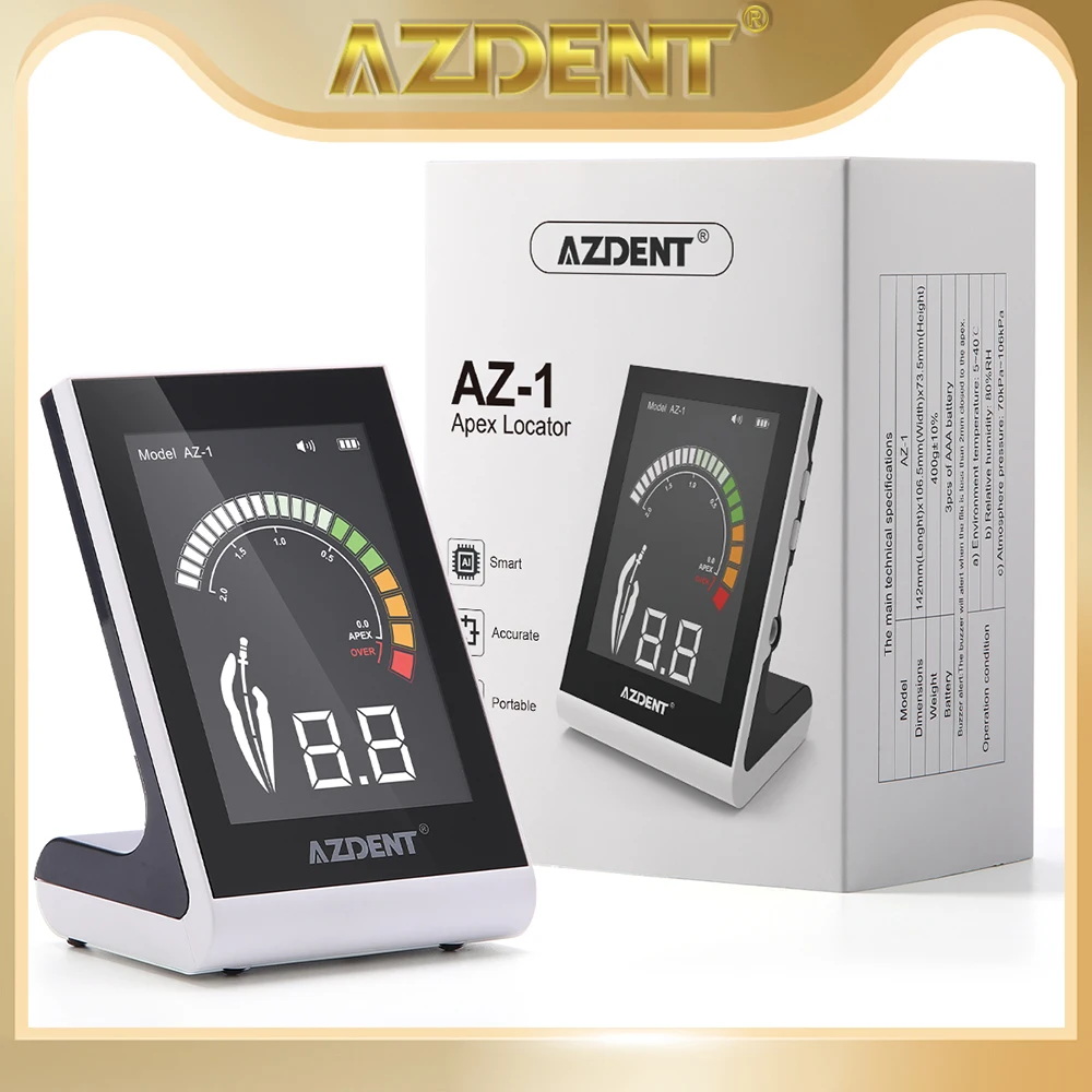 Azdent Dental Endo Apex Locator New Color Display Dentist Endodontics Root Canal Measurement Located Instruments Dentistry Tools