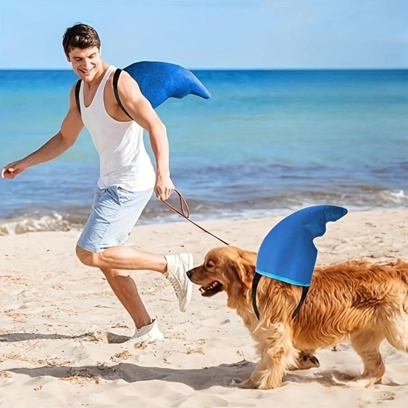 E15f fantasia barbatana tubarão, acessórios fantasia tubarão, fantasia jogo tubarão, adereços fotográficos