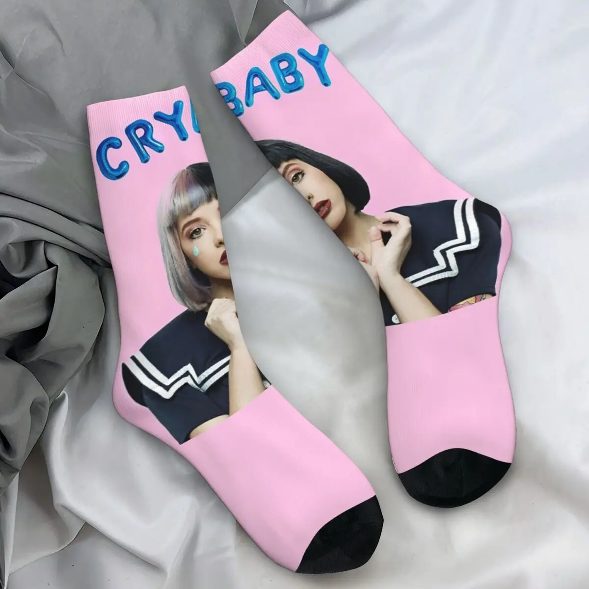 Men Socks Melanies Martinezs Singer Cry Baby Music Album Stockings Autumn Gothic Comfortable Socks Cycling Anti Slip Socks