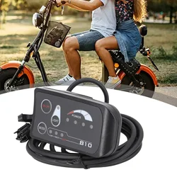 1pcs Electric Bicycle 24V 36V 48V 810 LED Display Controller Plastic Panel E-Bike Accessories  Black ABS Display Controller