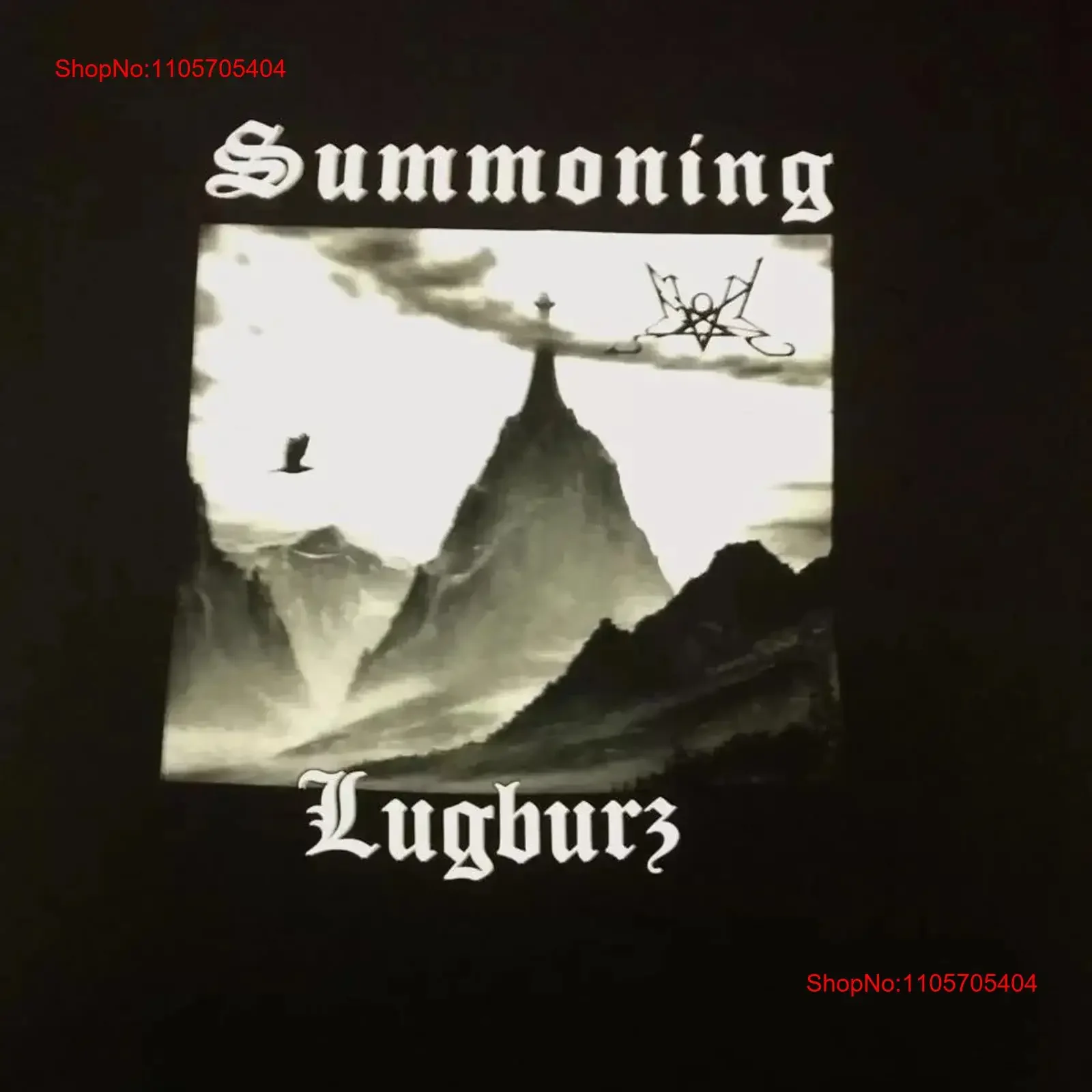 Summoning Lugburz Atmospheric black metal S 5XL T Shirt ILS190 long or short sleeves vintage Washed designer clothes