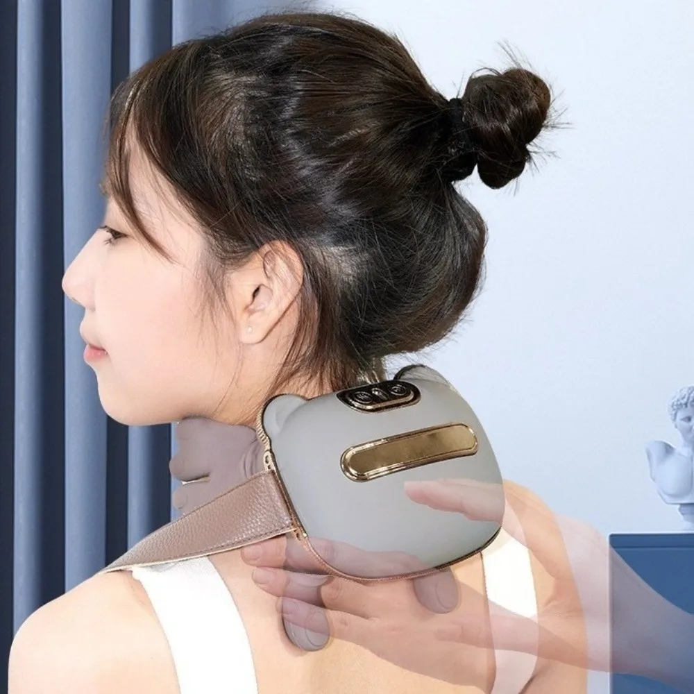 Comfortable Bionic Neck Massager Shawl Design Body Muscles Massage Shoulder Massager 3-Level Modes for 5V2000MHA