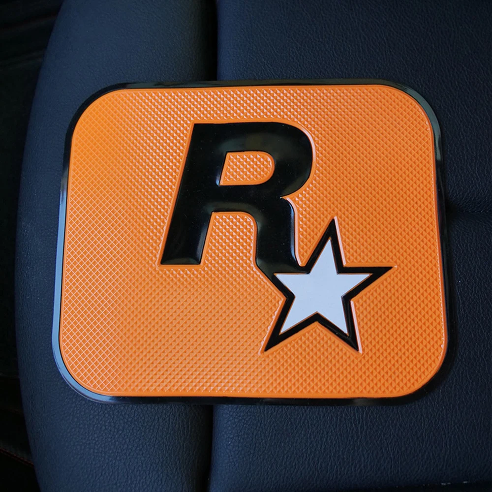 GTA R Star Auto Non-Slip Sticky Gel Pad JDM Car Dashboard Sticky Anti-Slip PVC Mat For Phone Sunglasses Holder