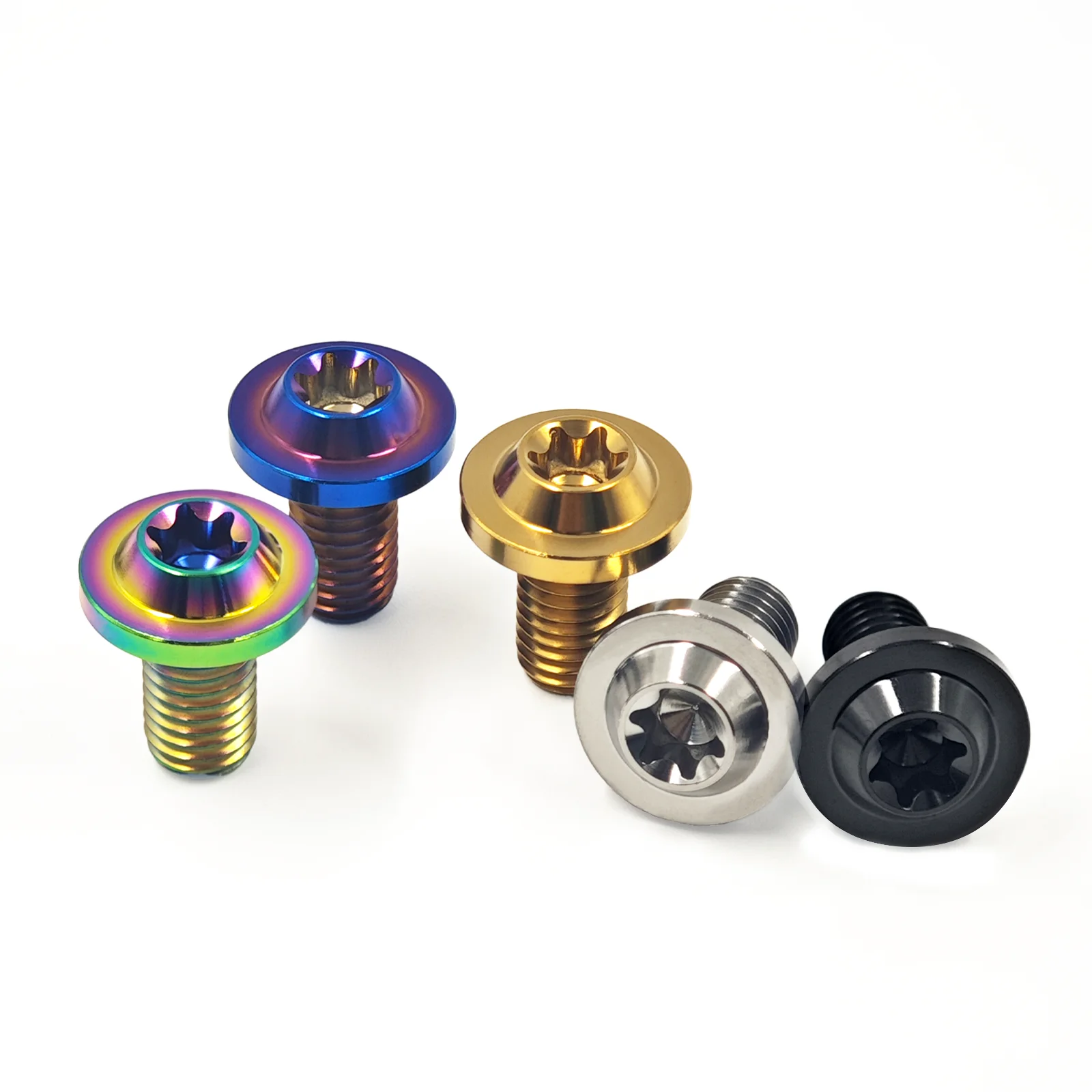 Boulons en titane M4 M6 M8 pour moto, vélo, freins à disque de voiture, attaches de mise à niveau légères