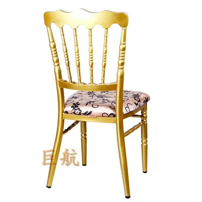 Outer gold fixed seat bag Napoleon chair, western restaurant castle chair