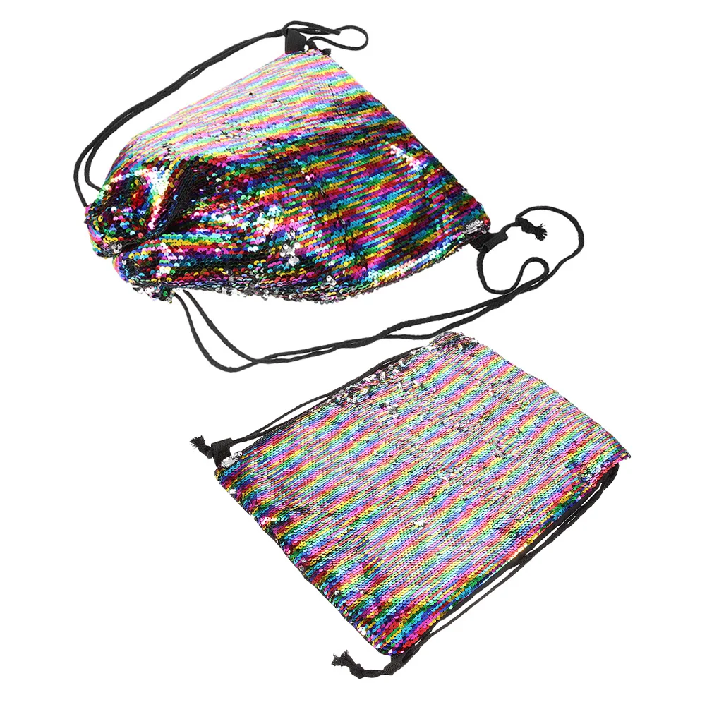 2 قطعة حورية البحر الترتر الرباط على ظهره بريق رياضة الشاطئ الرياضة في الهواء الطلق Sackpack عكسها حمل حقيبة للنساء #1