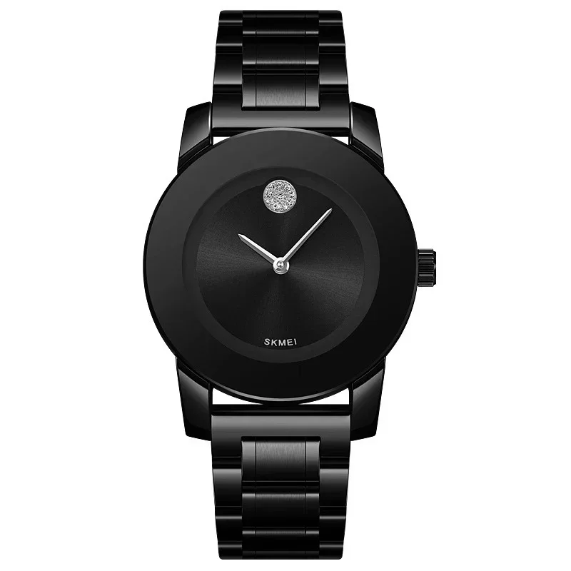 Montre à quartz étanche pour femme avec bracelet en alliage sans numéro, montre-bracelet décontractée, mode féminine, loisirs, affaires, luxe