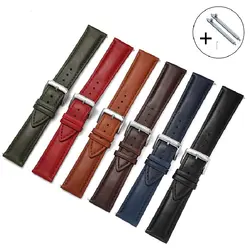 UTHAI Z36 Double Sided Waterproof Cowhide Watch Strap 18mm 19mm 20mm 21mm 22mm For Huawei Samsung Watch Accessories