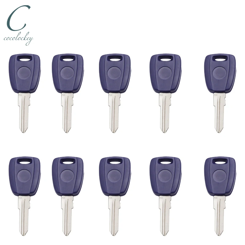 

Cocolockey автомобильный чип-транспондер, корпус ключа без чипа для Fiat Bravo Punto Ducato, заготовка для ежедневного ключа Scudo GT15, необрезанное лезвие, 10 шт./лот