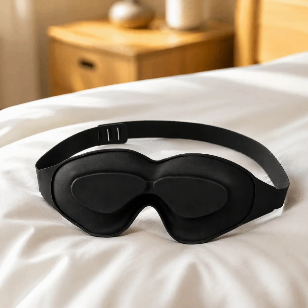 Light Blocking Dry Eye Sleep Mask Comfortable Silicone Moisturizing Eyeshade Moisturizing 3D Stereoscopic