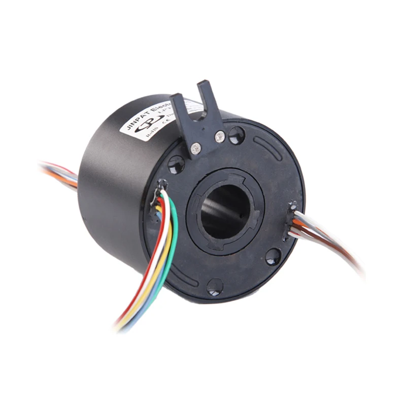JINPAT LPT070-0615 15A 70mm 6-Circuit Through Bore Slip Ring Electrical Contacts and Contact Materials