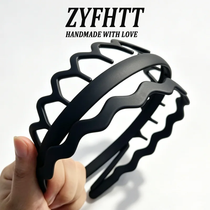 3 Stück ZYFHTT Einfaches Acryl-Stirnband für Frauen, elegantes Haarband zum Waschen des Gesichts, modisches Haarband für Mädchen, Haar-Accessoires – Detail 7