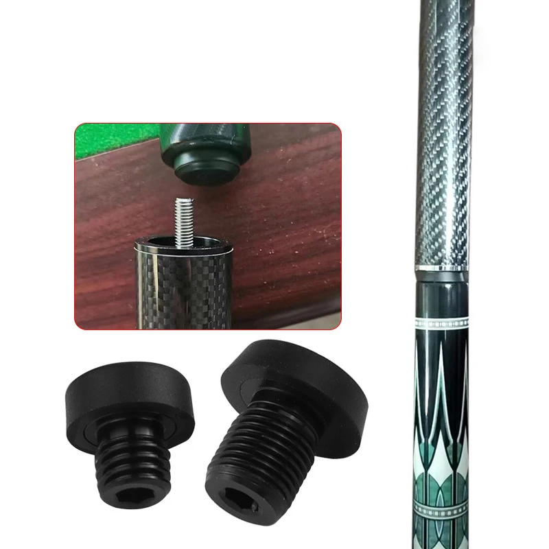 1Pcs For MEZZ/Universal/HOW/PERI Billiard Extension Accessory Billiard Cue Bumper Pool Cue Block Butt Back Plug Screw Rubber