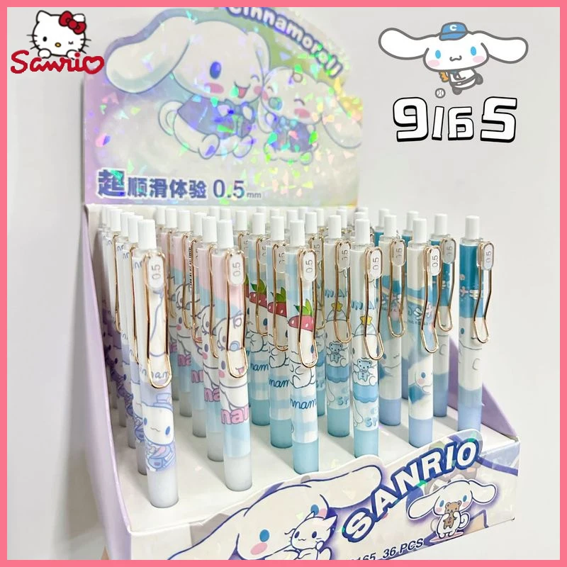 Sanrio Cartoon Cinnamoroll According To Write High Level 0.5 Neutral Pen Box Appearance Stationery Stationery Students Learning