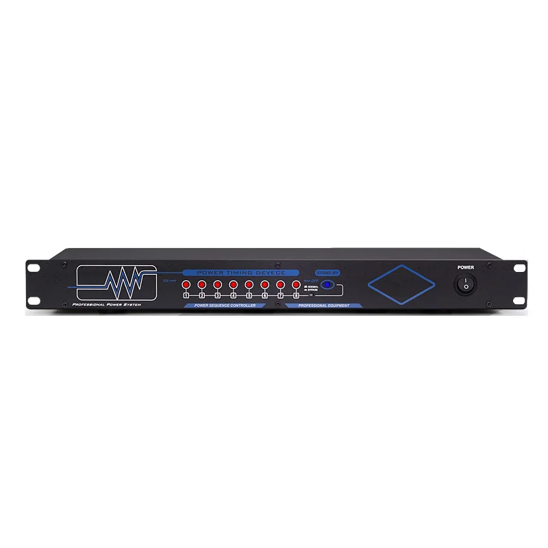 Stage Power Sequencer Household 8-channel Power Sequence Controller Without Display Screen Timer Audio Equipment