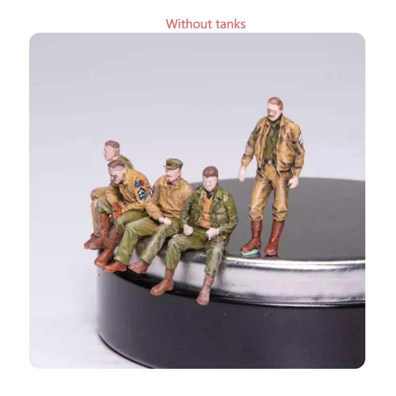 

1:72 Scale Resin Material Five US Soldiers Suitable For Tank Helicopter Scenes Collectible Decorative Gifts Display