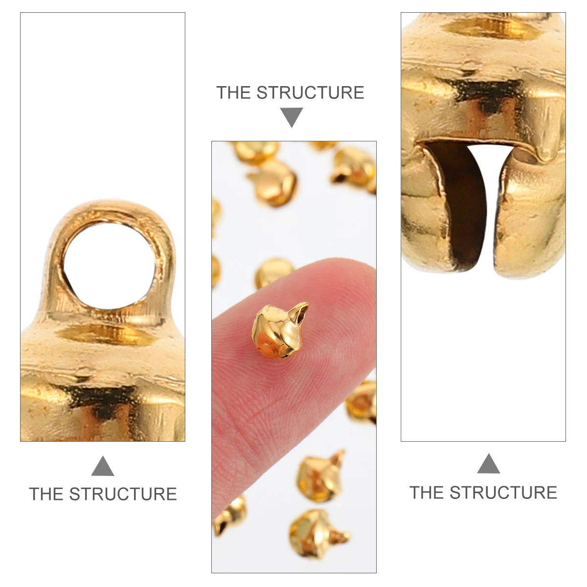 

600Pcs 6Mm Bell Ornament Set Lightweight DIY Bells for Jewelry Making Christmas Tree Decor Craft Projects Gifts