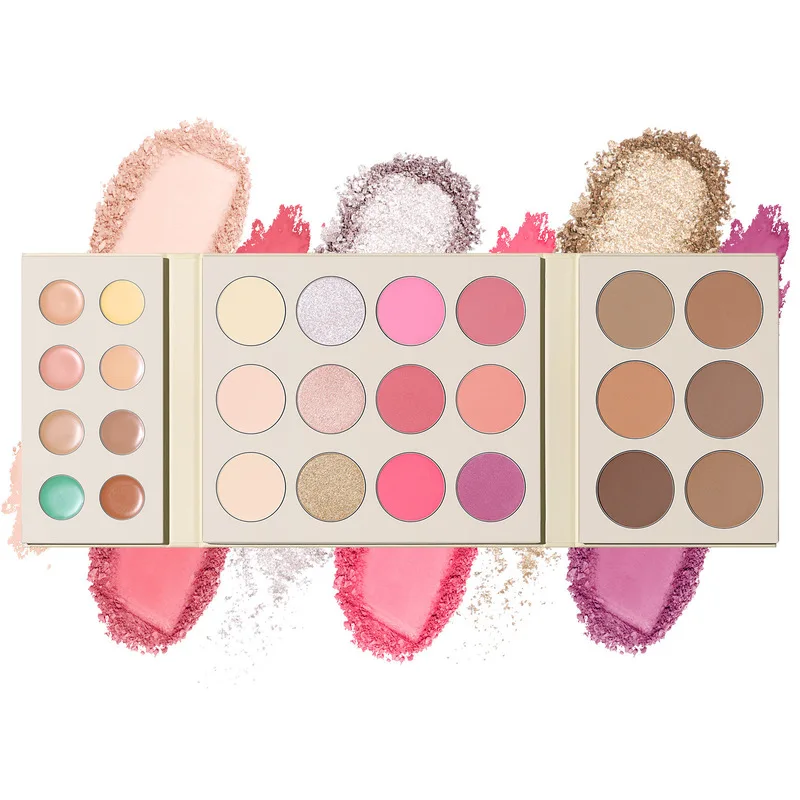 Ucanbe 26-color Comprehensive Facial Makeup Palette: 8 Concealers, 6 Blush, 6 Highlights, 6 Contouring