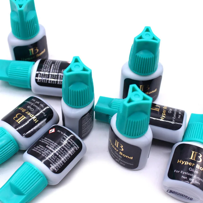 10 Bottles IBeauty Hyper Bond Glue for Eyelash Extensions Professional 5ml Korea Cyan Cap False Lash Adhesive Makeup Tools