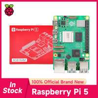 New Original Raspberry Pi 5 Development Board Starte Kit 4GB/8GB RAM BCM2712 2.4GHz US Plug Different Accessorises Kit Optional