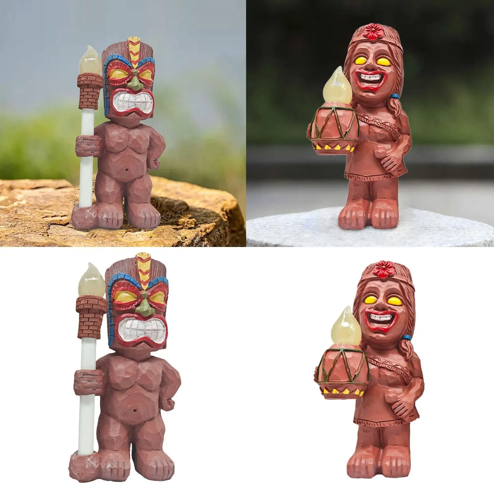 

Solar Garden Outdoor Statue Ornament Garden Decor Craft Solar Figurine Outdoor Decoration for Lawn Party Pathway Patio Decor
