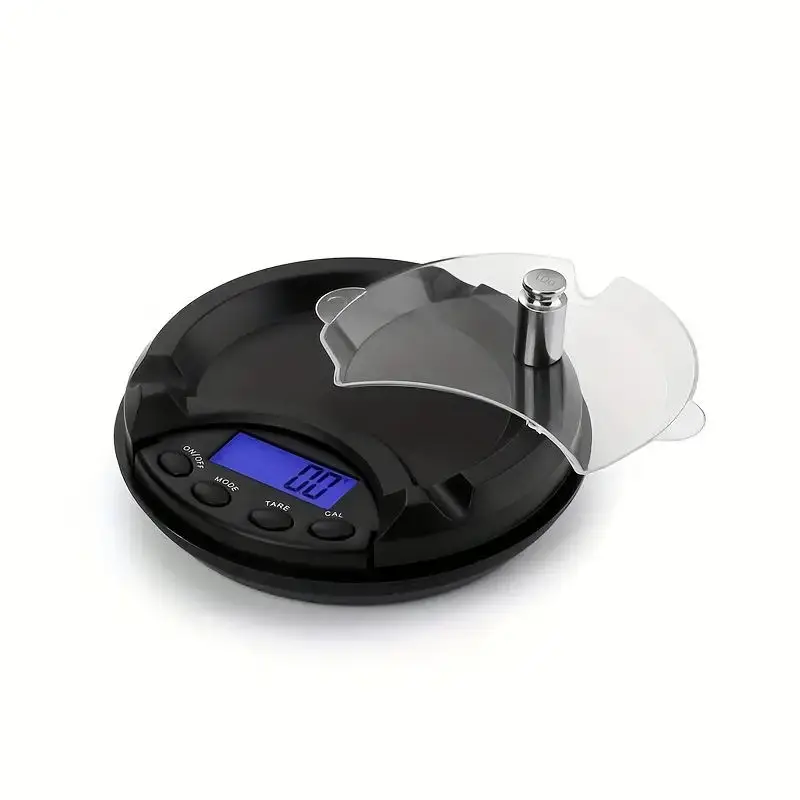 Imagem -02 - Balança de Bolso Digital Eletrônica com Luz de Fundo Azul Balança Portátil Display Lcd Cinzeiro Jóias Ouro Diamante Comida Chá Pesando