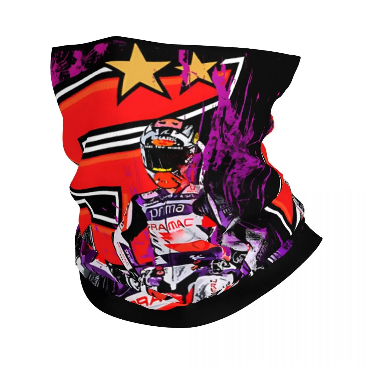 Johann Zarco Number 5 Racing Moto GP Bandana Neck Gaiter Motocross Wrap Scarf Multi-use Balaclava Cycling Unisex Adult Washable