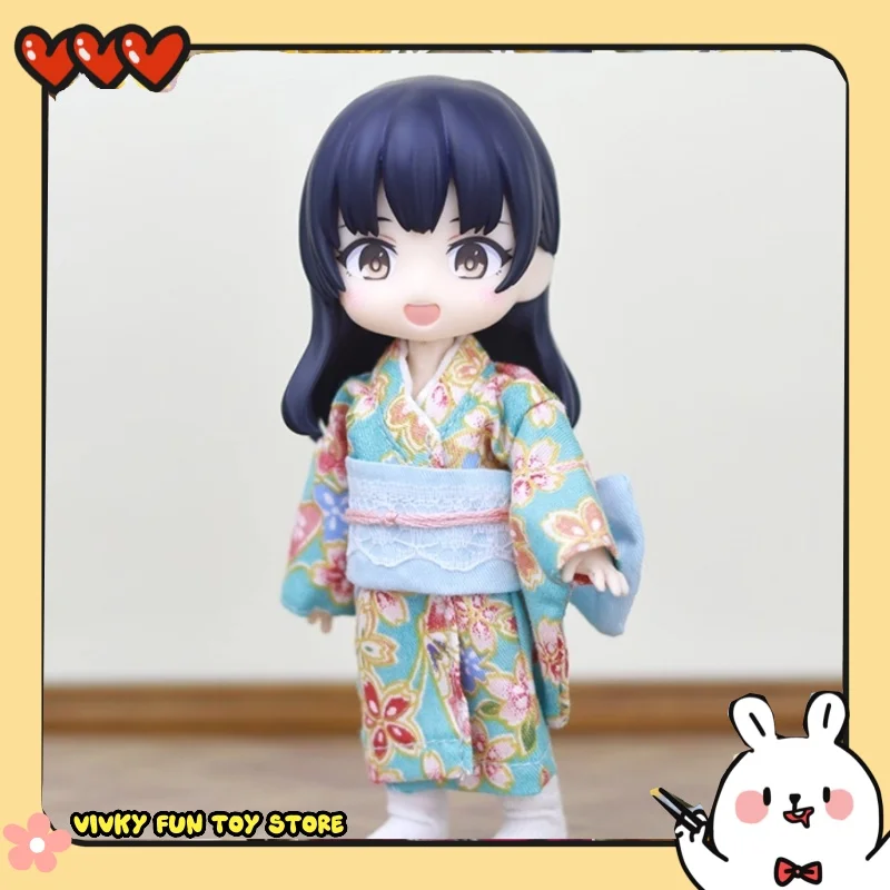 Neue Ob11 Puppenkleidung Kimono Yukata Set 12 Punkte Bjd Kleidung Gsc Körper 9 Molly Ornamente Sammlergeschenke