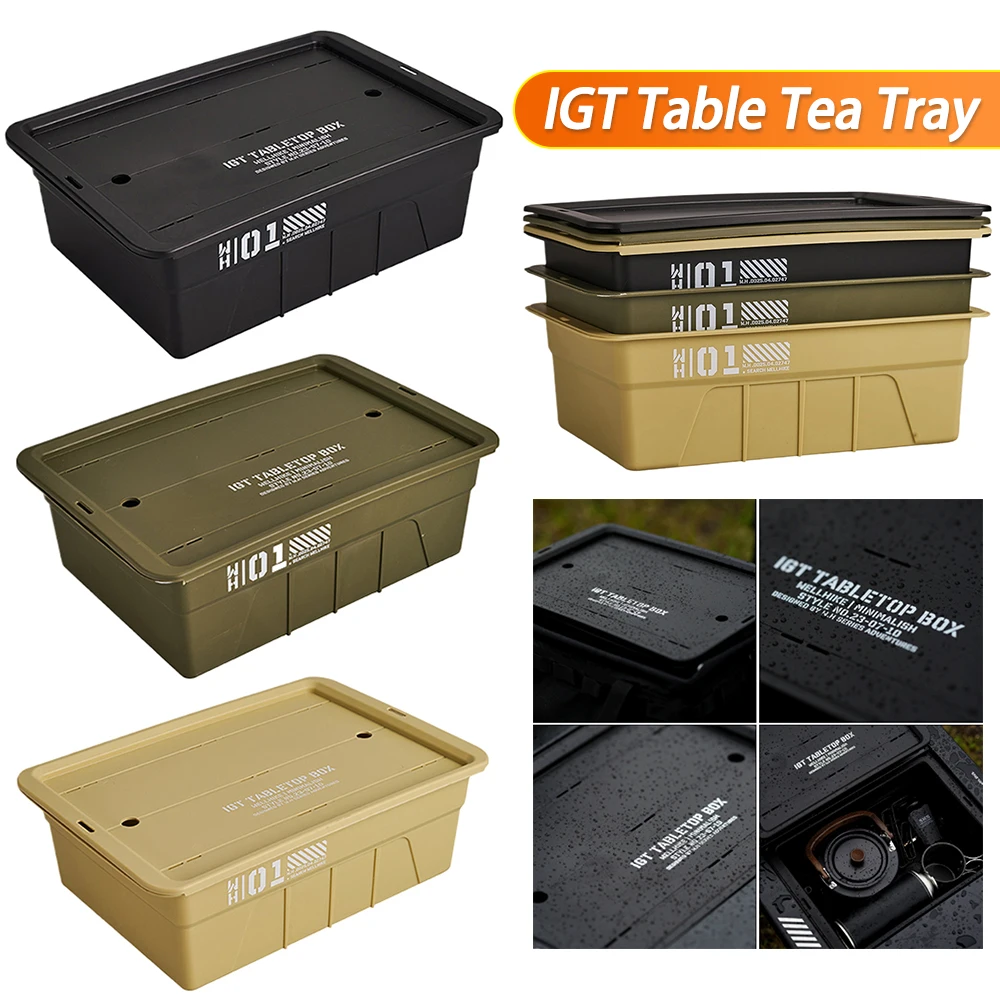 

Table Panel Storage Basket Multifunctional Pots Bowls Plates Holder Basket Camping Storage Tea Tray IGT Table Accessories