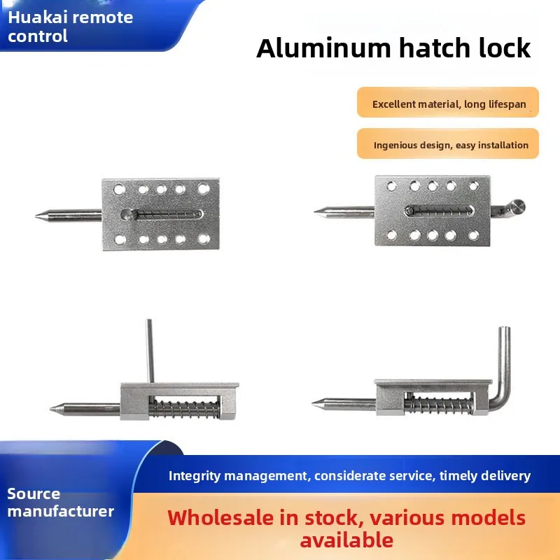 Akcesoria do modeli samolotów, akcesoria do samolotów o stałym skrzydle, aluminiowy zamek pokrywy włazu, konstrukcja z prostą główką, konstrukcja z kolankiem