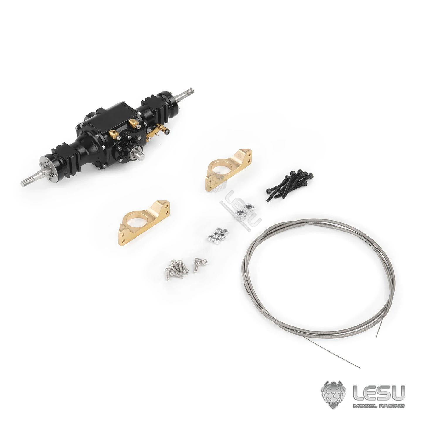 

Axle with Differential Lock for Tamiya 1:14 RC Tipping Loader Front Rear Axle Gear Ratio 1:3 Axle 1:14 Truck Tractor DIY Parts