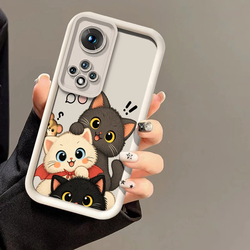 Cute Funny Cat Pattern Phone Case For Honor Magic 8 7 4 Lite 6 Pro Play 7T 8T 30 60 Plus Drop Resistant Silicon Soft Covers Capa view 5