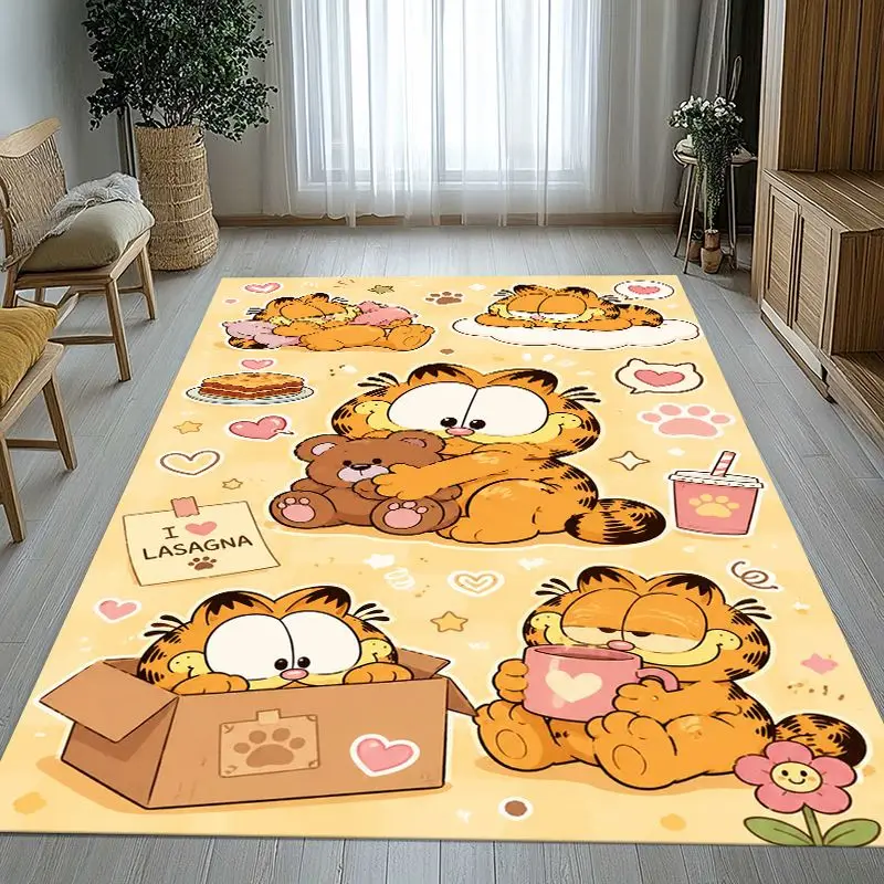 Funny Cartoon G-Garfield Area Rug,Soft Non-Slip Carpet Mat for Living Room Bedroom Kids Playroom,Sofa Floor Rug,Home Decor Gift