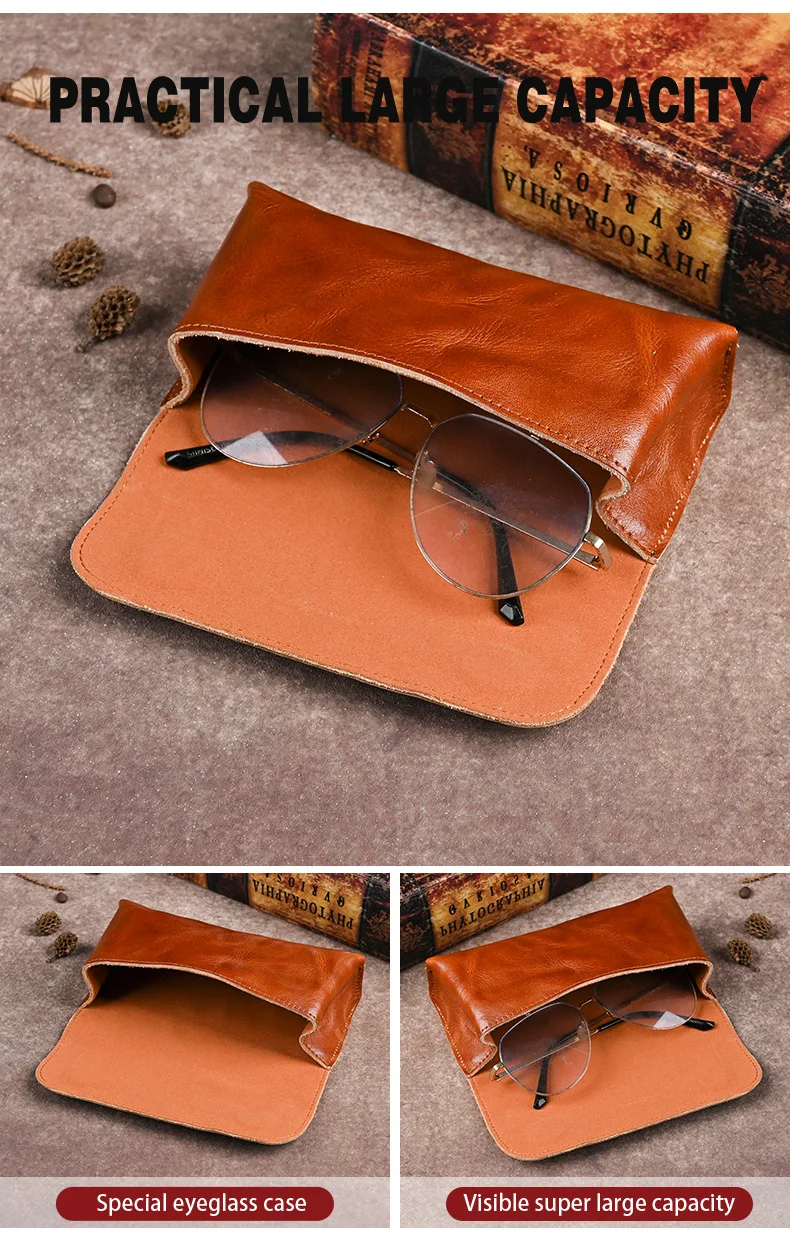 

Handmade Cowhide Eyeglasses Case for Glasses