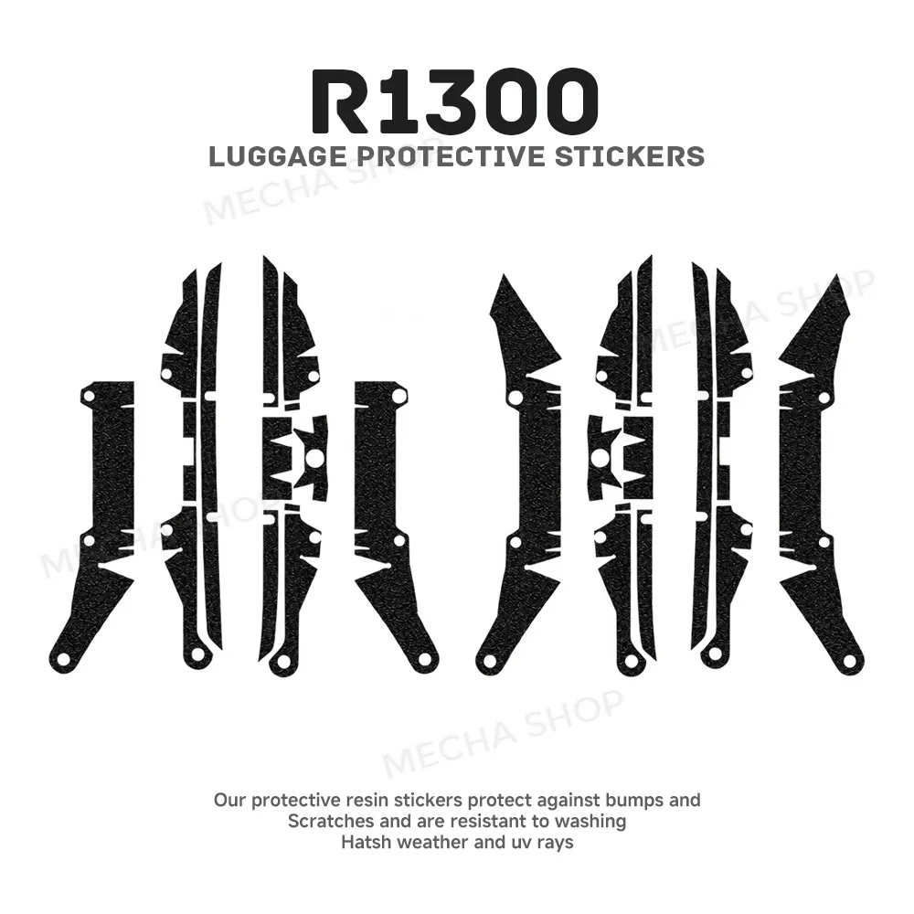 For R1300GS ADV GS1300 Adventure Motorcycle Luggage Plastic Parts Protection Kit Thickened Protective Armor Decals