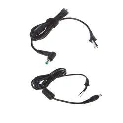 120/180CM DC Power Supply Adapter Cord With 5.5x2.5mm 5.5x2.1mm Male Plug Connector Copper Wire 22/18awg for Laptop Power Cables