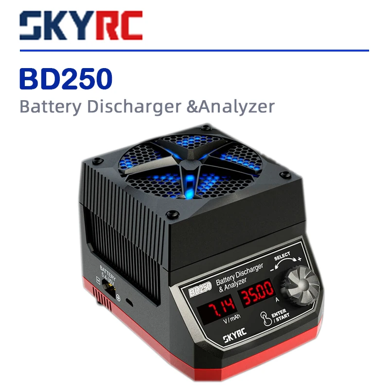 

SKYRC BD250 Discharger 250W/35A High Power Aircraft Model Lithium Battery Analyzer LiPo LiHv NiMH