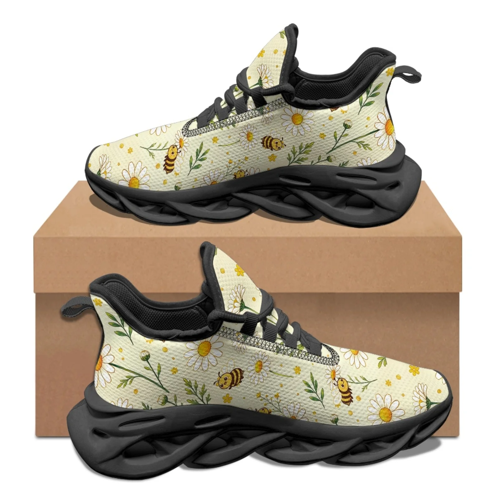 Trail Mix - รองเท้าวิ่งเทรลสำหรับผู้ชาย PENSTROLL ลายผึ้ง ระบายอากาศได้ดี รองเท้าผ้าใบสำหรับนักเรียน น้ำหนักเบา