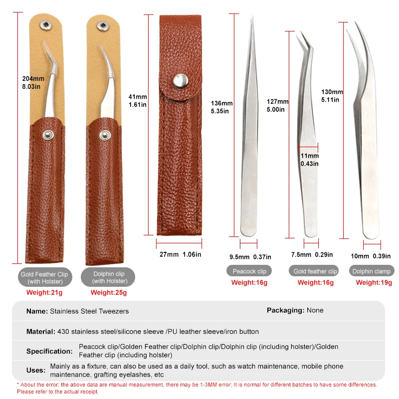 Pinzas de bricolaje cubierta protectora, herramienta de injerto de pestañas, portátil, antiestática, codo fino puntiagudo, soldadura Industrial