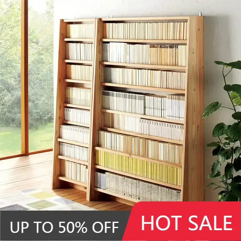 

Desk Organizer Shelf Rack Book Library Storage Cabinet Large Angle Home Furniture Estanteria Habitacion Wood Magazine Simple