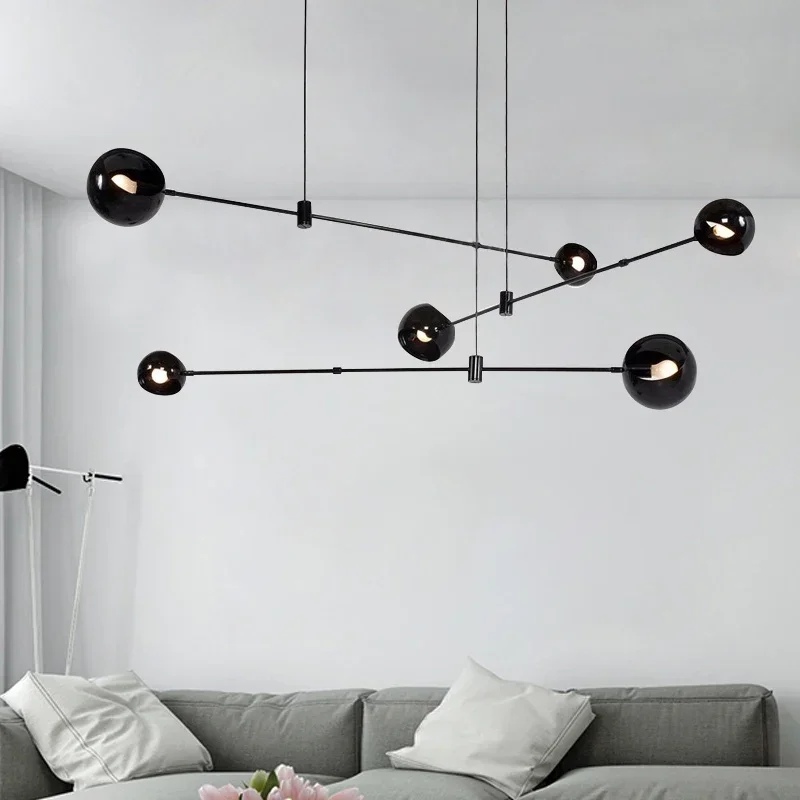 

Nordic Modern Strip Minimalist Pendant Light Creative Study Geometric Lines Living Room Dining Room Lights