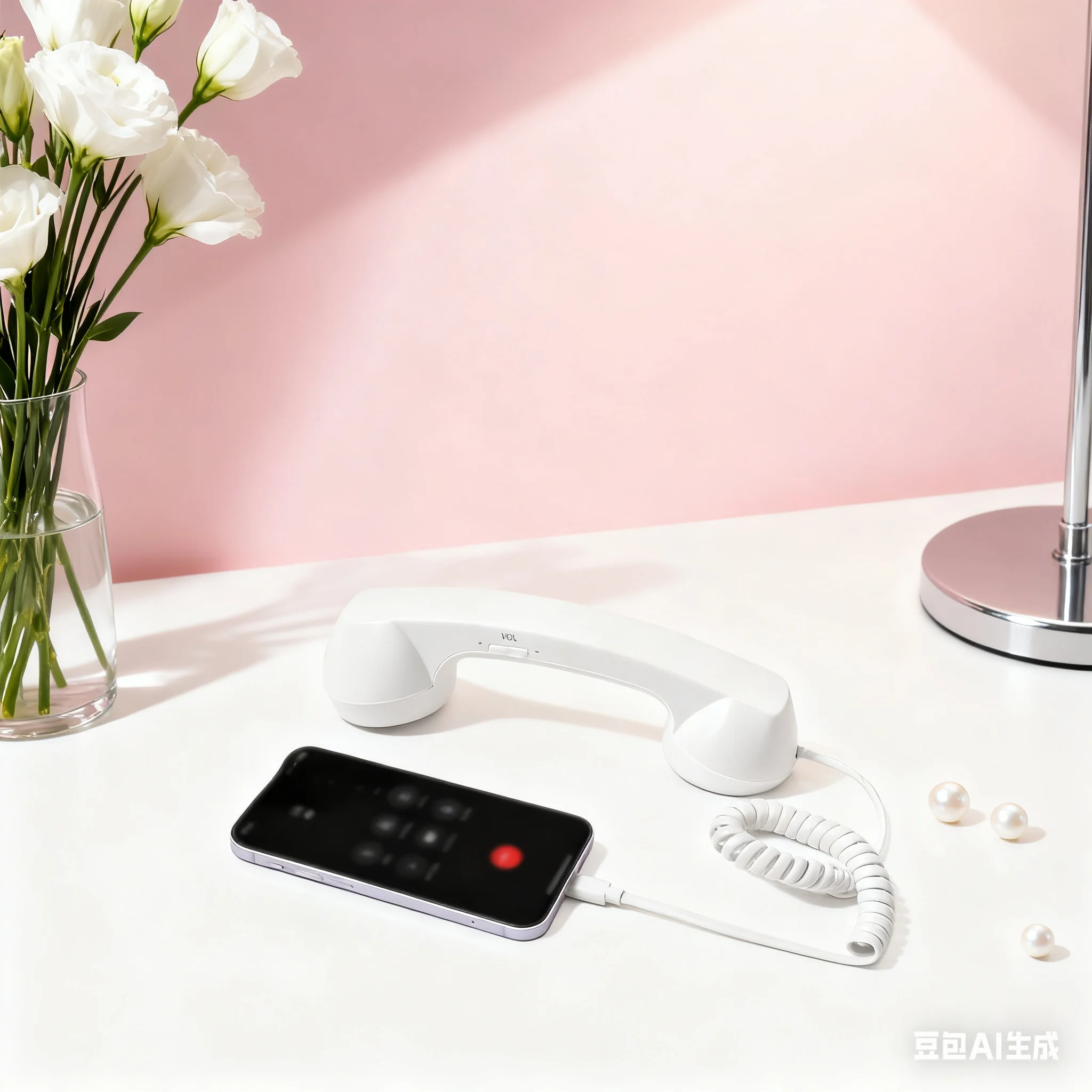 Vintage Retro Telephone Handset Type-C Stylish Wired Receiver For Mobile Phone Wired Earpiece External Volume Receiver