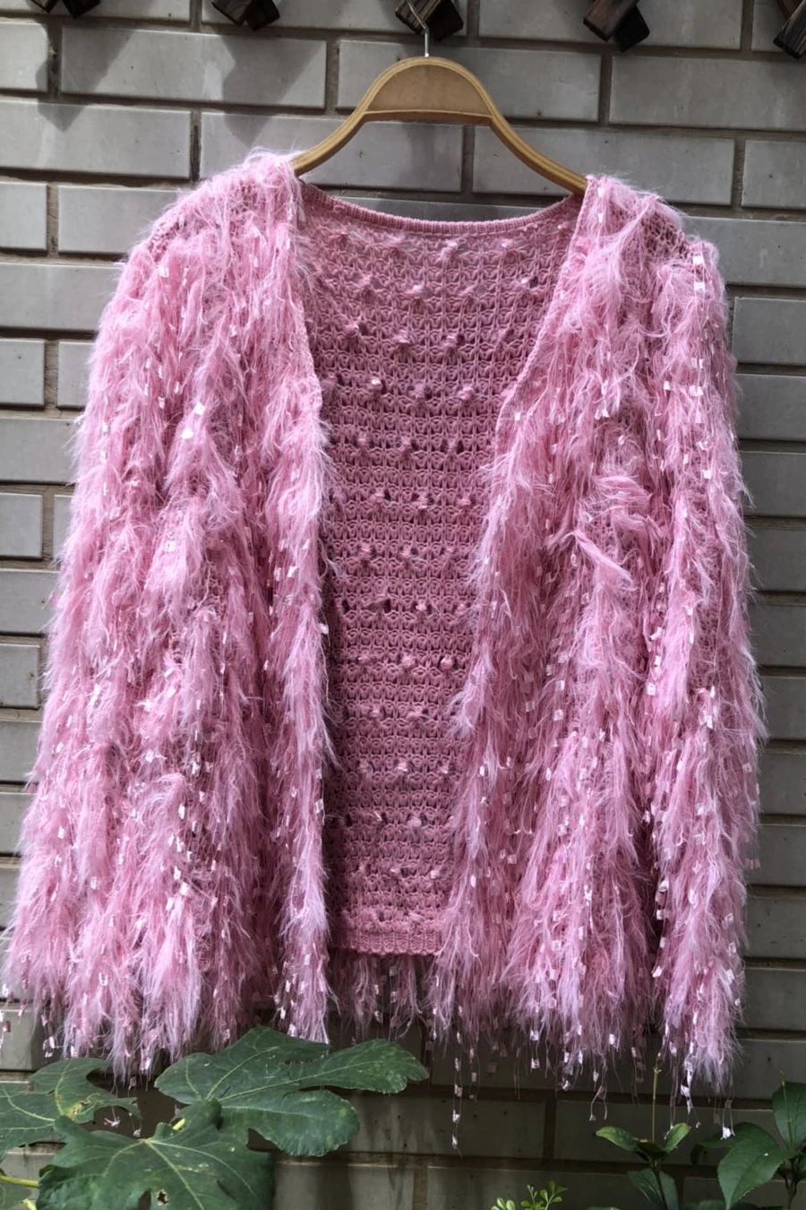 2023 New Spring Autumn Cute Fairy Knitting Cardigans Coat Tassel V-neck Loose Fluffy Sweaters Batwing Sleeve Female Knit Shawl