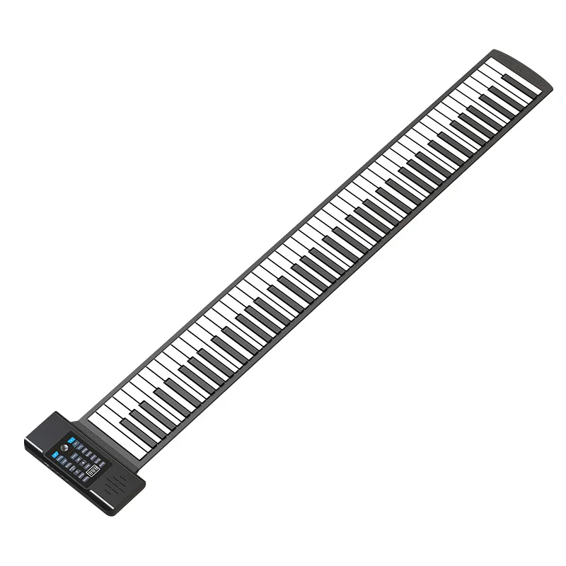 Portable 88 Keys Flexible Silicone ABS Portable Electronic Piano Kids Soft Keyboard Roll Up Piano view 3