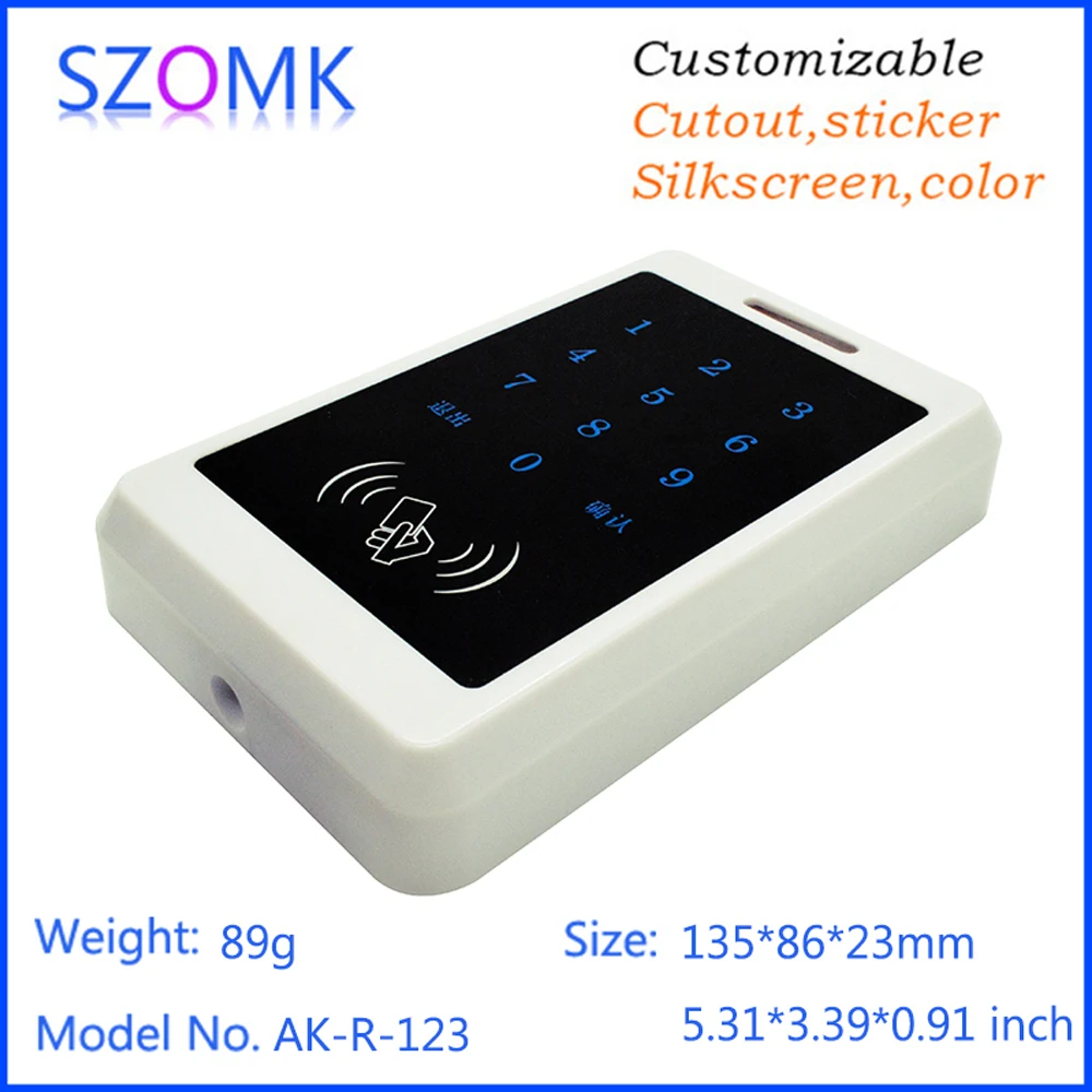 135x86x23mm SZOMK Plastic Enclosure for Access Control Housing DIY RFID Card Reader Case Machine Box