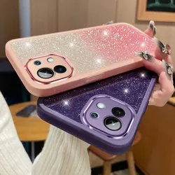 Luxury Case For Mi 11 Lite 5G Phone Cover Shiny Glitter Back Coque for Xiaomi Mi 11 Lite 13T 11T PRO Case 11Lite 5G NE Silicon